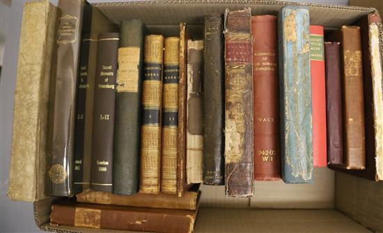 A miscellany of 18th, 19th and 20th century works on history, art, poetry and literature, in four boxes